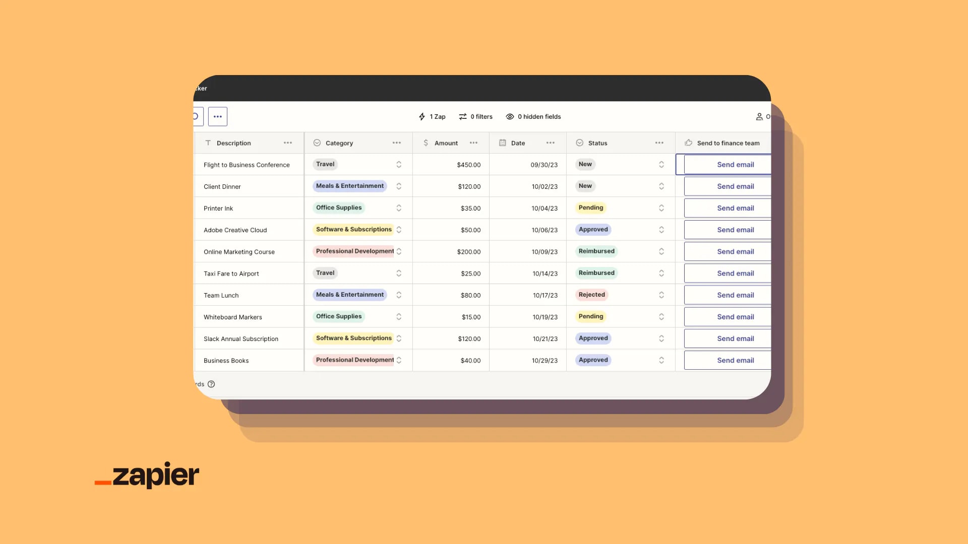 Expenses Tracker template